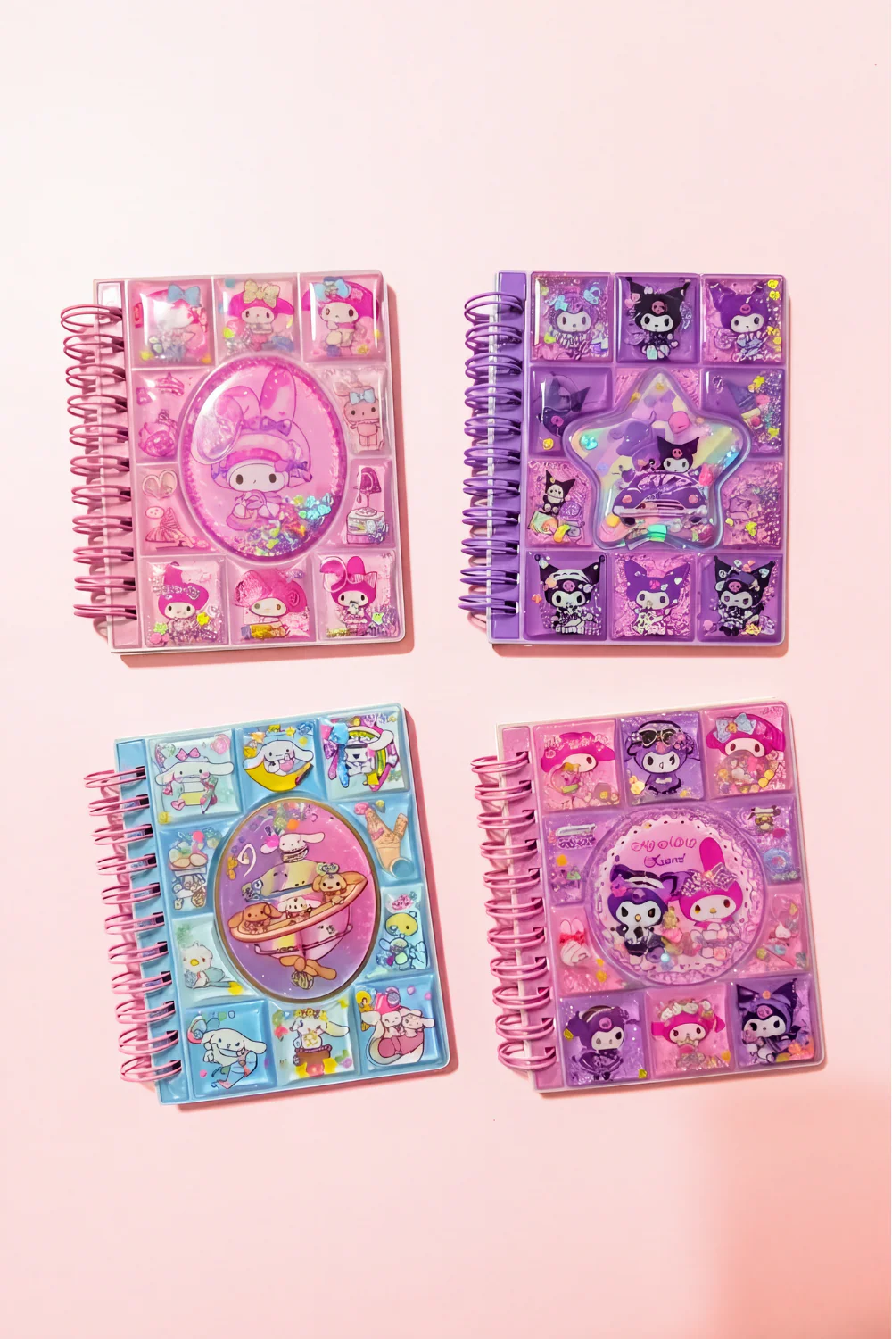 Sanrio Temalı Sulu Renkli Mini Not Defteri