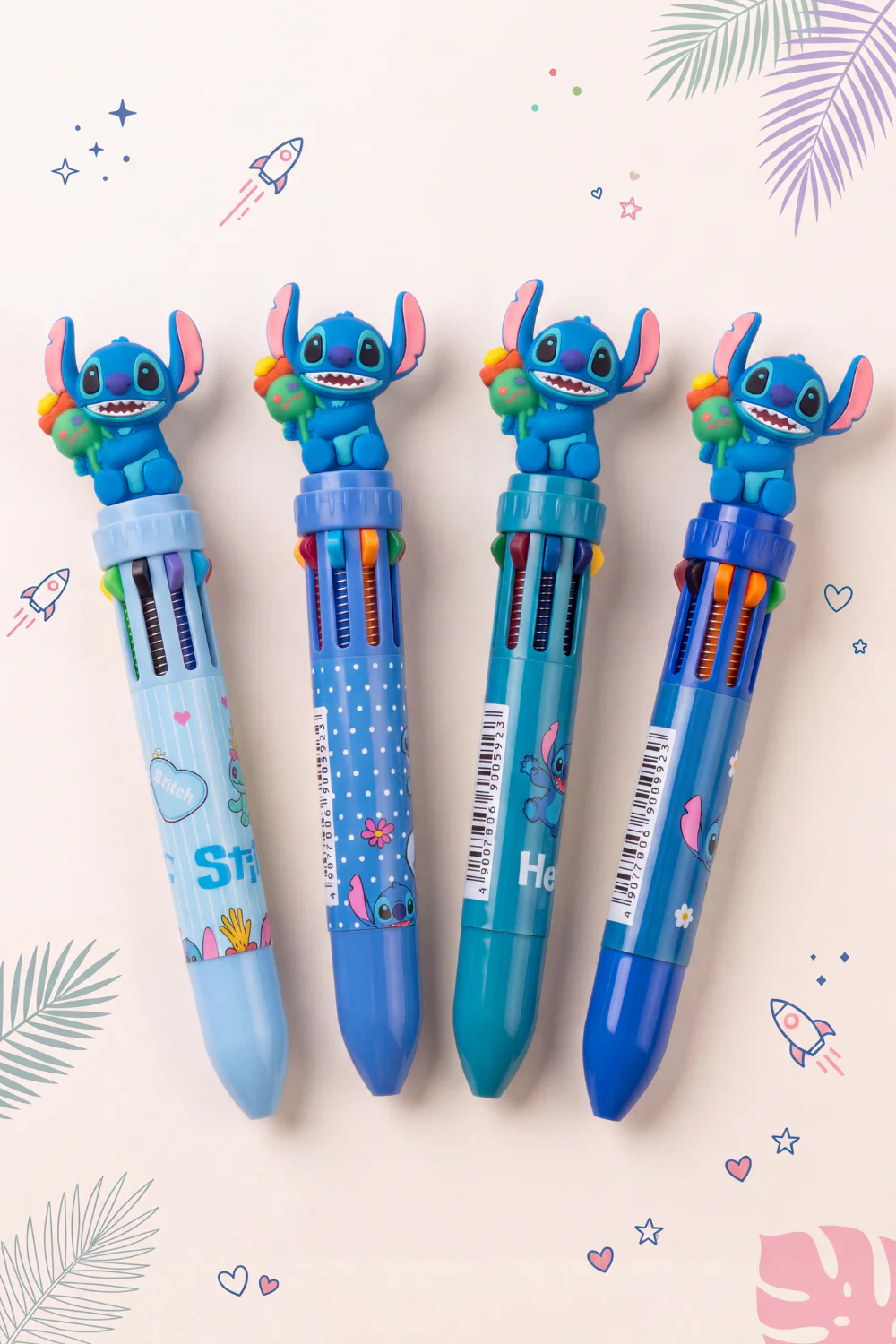 Stitch Figürlü Çoklu Tükenmez Kalem