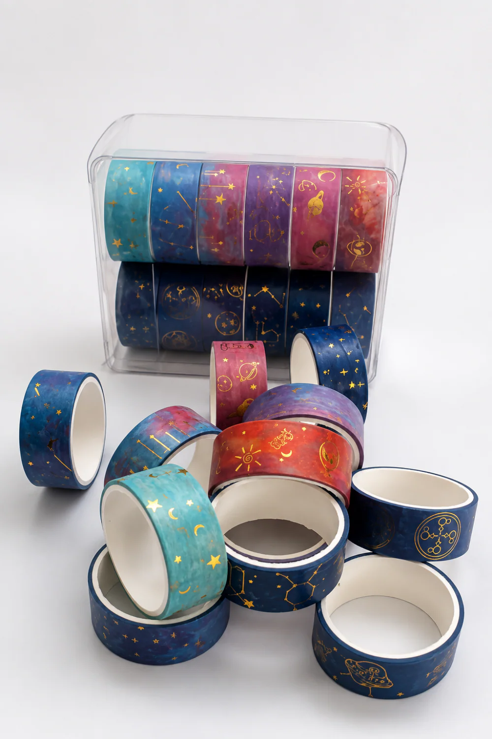 Gökyüzü ve Burç Desenli 12 Adet Washi Tape Seti