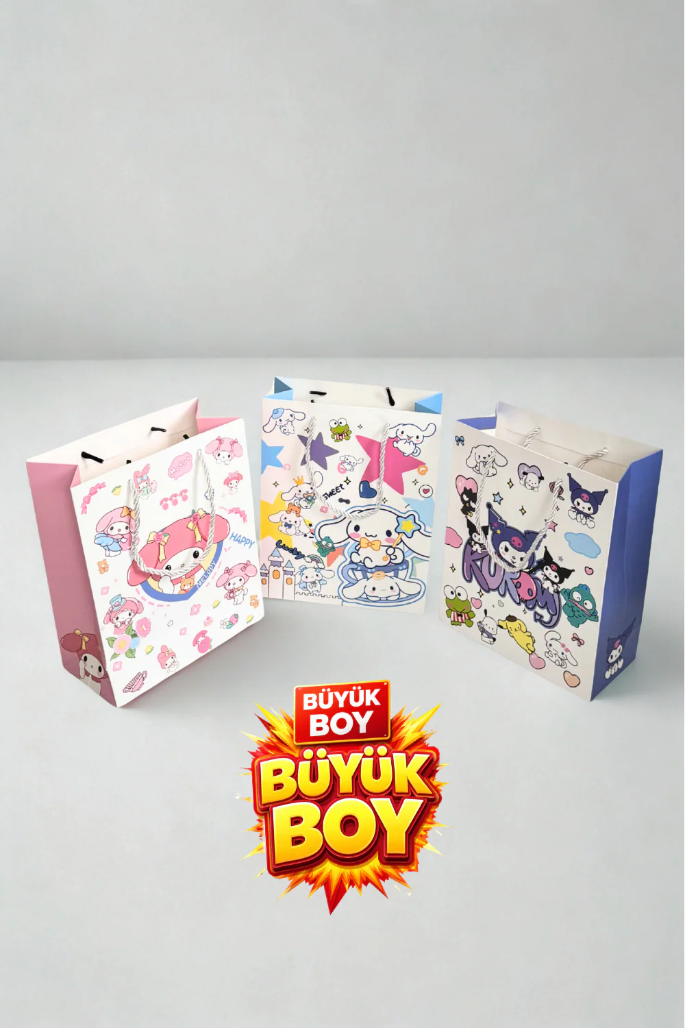 Sanrio Temalı Büyük Boy Lüks Hediye Çantası