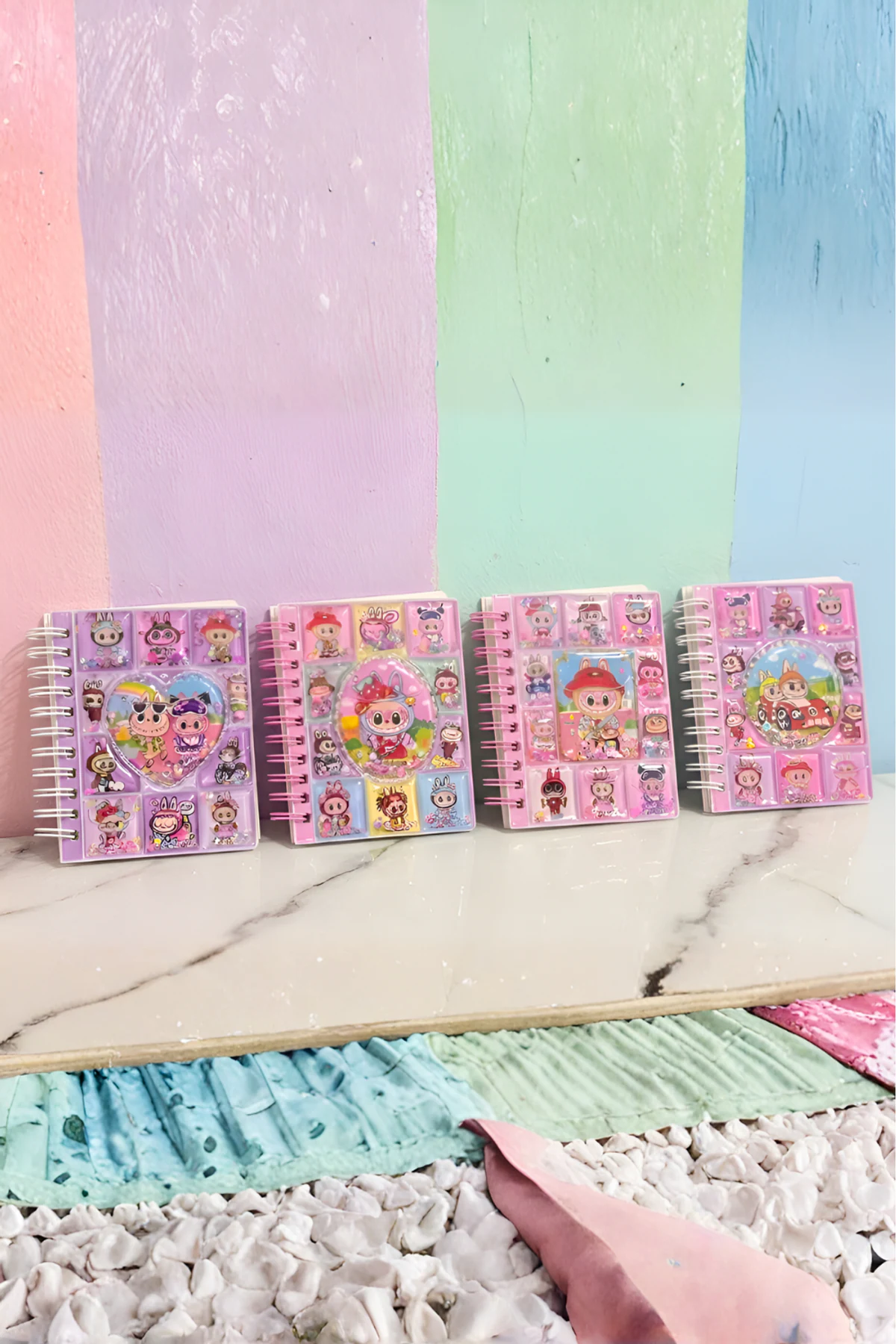 Labubu Temalı Sticker & Not Defteri