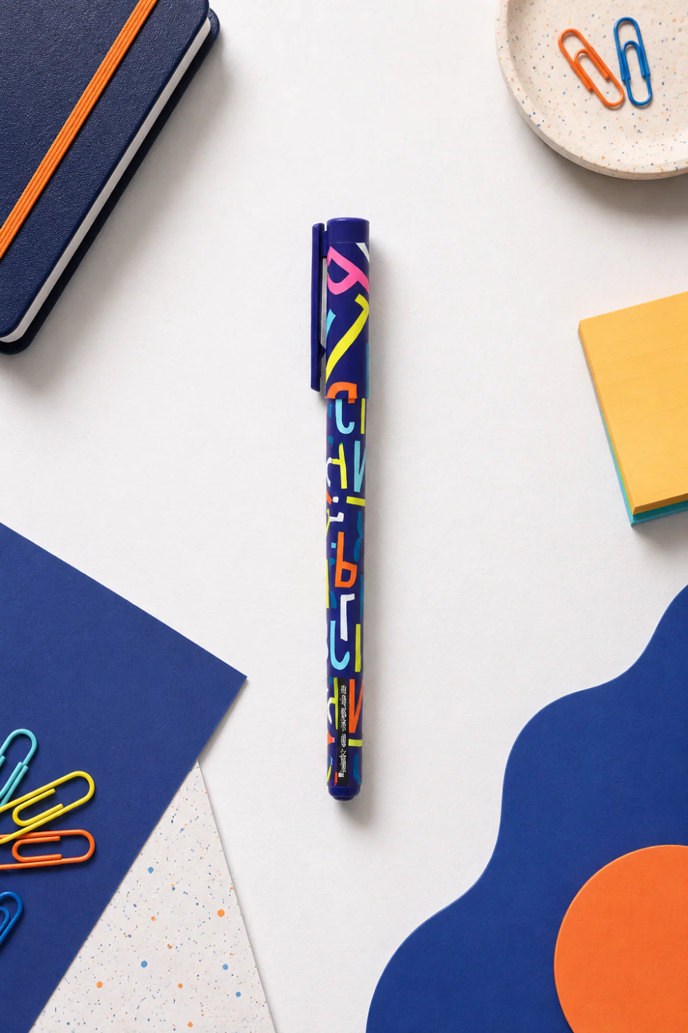 Colorful Typography Temalı Estetik Jel Kalem