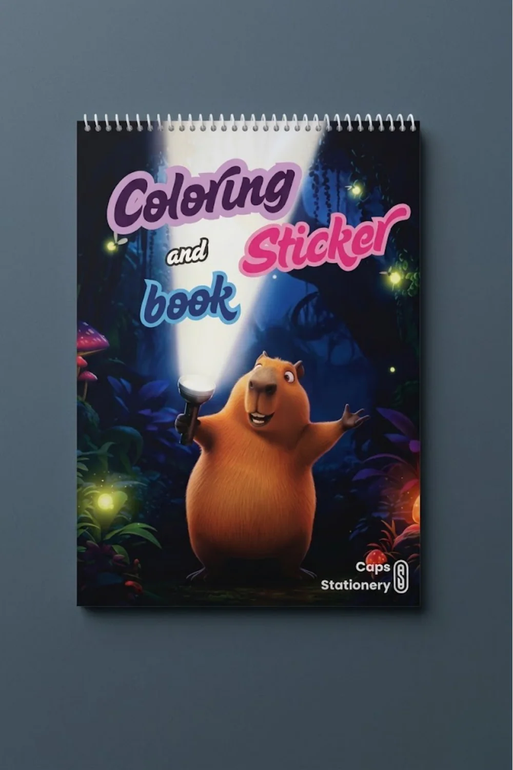 Capybara Temalı 50 Sayfa Boyama & 20 Sticker Kitabı